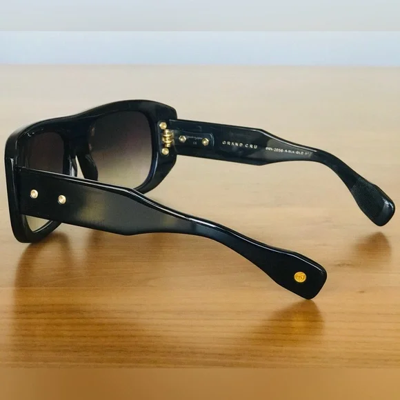 DITA GRAND CRU- 18K Gold W/ Grey To Clear - Ar (DRX-2058-A-BLK-GLD-57)